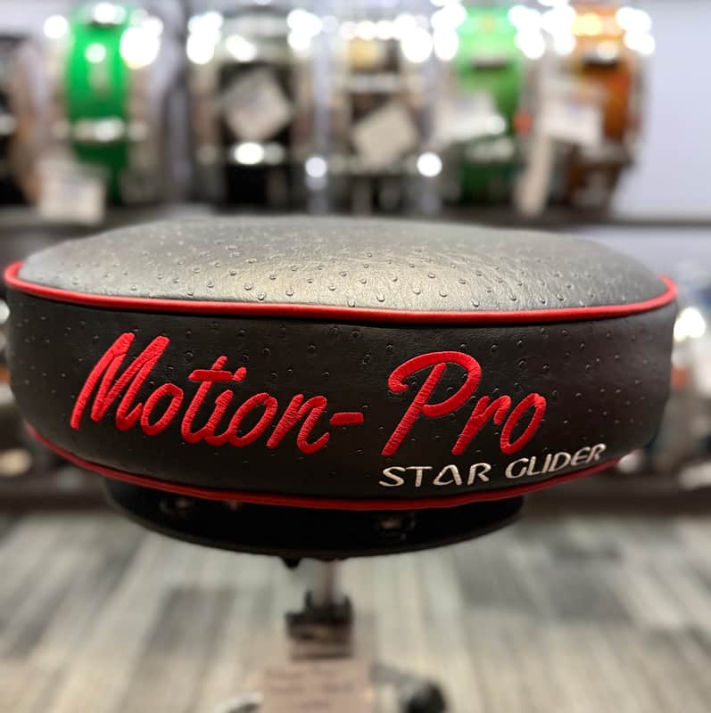 Motion Pro Drum Throne 2025 - Red Leather image 1