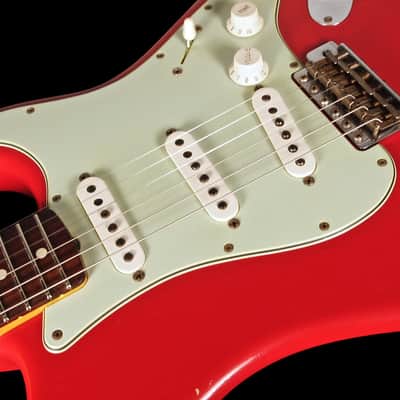 2014 Fender Stratocaster 1963 Custom Shop 63 Strat Relic ~ Dakota Red image 5