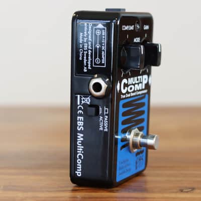 EBS MultiComp Studio Edition True Dual Band Compressor Pedal - Black/Blue image 4