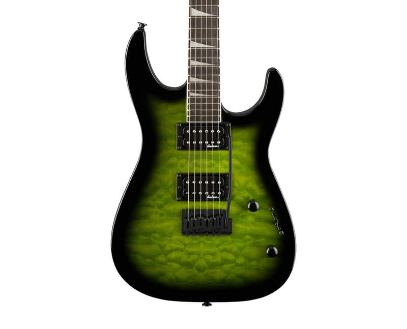 Used Jackson JS Series Dinky JS20 DKQ 2PT Electric Guitar - Trans Green image 1