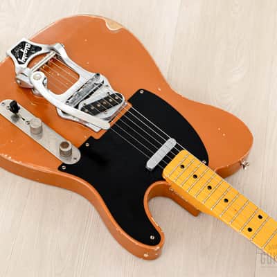 Telecaster Partscaster MJT Relic Copper Lacquer w/ Fender Licensed Neck, Lollar, Bigsby B16 & Case image 9