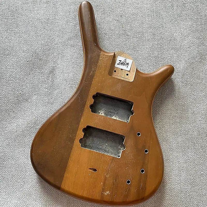 Solid Mahogany Wood 5/6 String Electric Bass Body DIY Project image 1