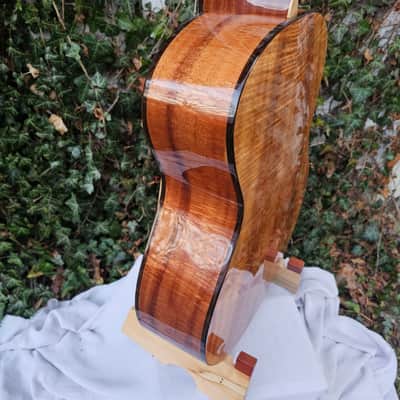 Wilhelm Guitars Curly Koa, Curly Sinker Redwood Small Jumbo Acoustic Guitar image 22