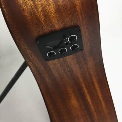Caraya SAFAIR41EQ All Mahogany Dreadnought Acoustic Guitar, Built-in EQ + Gig Bag image 9