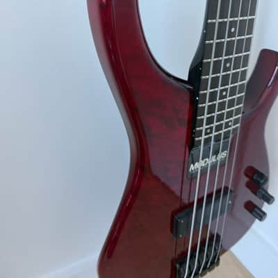 Modulus Quantum Five-String Sweetspot Red Scarlett w/Hard Case image 6