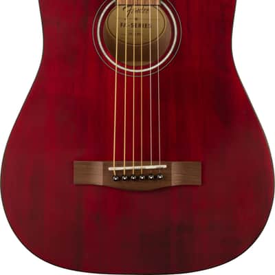 Fender FA-15 3/4-Scale Kids Steel String Acoustic Guitar - Red w/ Gig Bag image 2