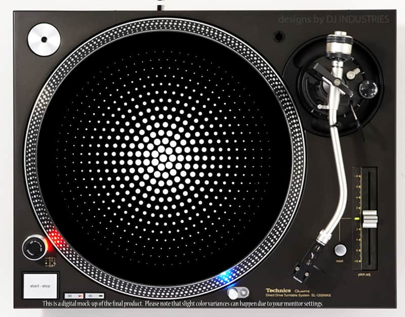 DJ Industries Dot Matrix - DJ slipmat for vinyl LP record player turntable image 1