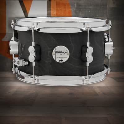 PDP Concept Series Black Wax Maple Snare, 6x10, Satin Black w/Chrome Hardware (PDSN0610BWCR) image 1