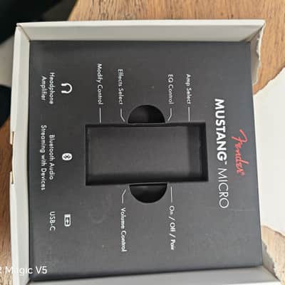 Fender Mustang Micro Plus Guitar Headphone Amp 2024 - Present - Black image 3