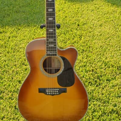2007 Martin MC12-41 Richie Sambora Sunburst 12-string Madagascar Italian Alpine image 1