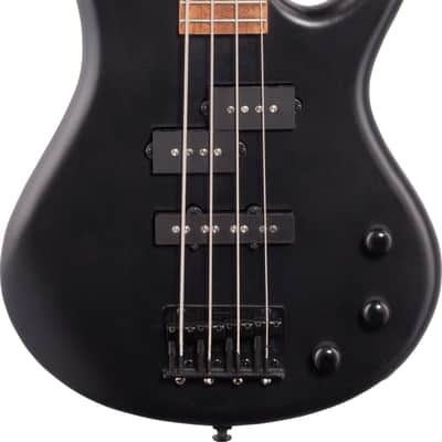 Ibanez GSRM20 Mikro Short-Scale 4-String Bass Guitar, Purpleheart Fingerboard, Weathered Black image 1
