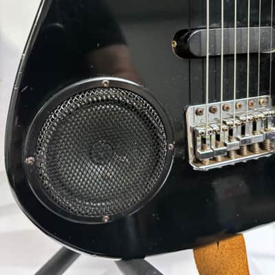 Synsonics Terminator Battery-Powered Electric Guitar mid-80's - Gloss Black image 11