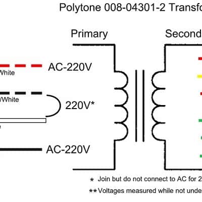 Polytone Baby Brute Center Tapped Power Transformer 110V / 220V Dual Secondaries 36V / 50V 100VA image 4