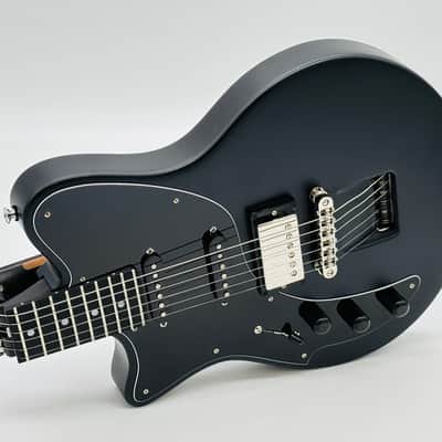 Ciari Travel Guitars Ascender Trio 2026 HSS Jet Black Lefty with Free Backpack! image 1