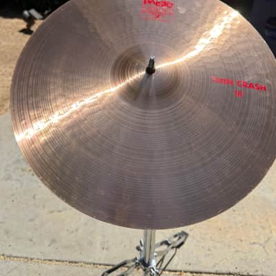 PAiSTe 16", 17", 18",19" 2oo2 Crash Thin Cymbals Hologram Logos image 4