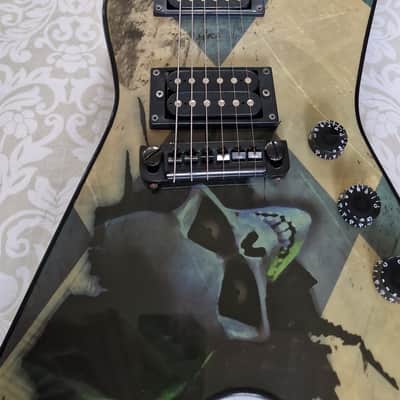 Washburn Dime Darrell Signature Limited Edition Skull Graphic Electric Guitar image 4
