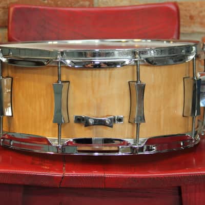 Pork Pie  6x14 Flamed Curly Maple 2008 snare drum image 11