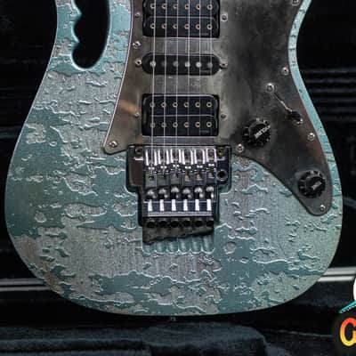 Ibanez JEM90HAM Steve Vai Signature 1998 Blue-Green Metallic Texture -VIDEOSOON- imagen 15