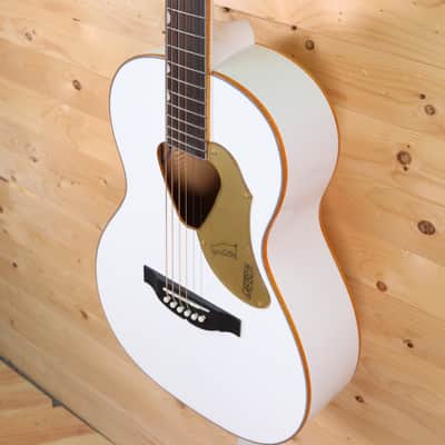 Gretsch G5021WPE Rancher Penguin Parlor Acoustic/Electric Guitar - White image 4