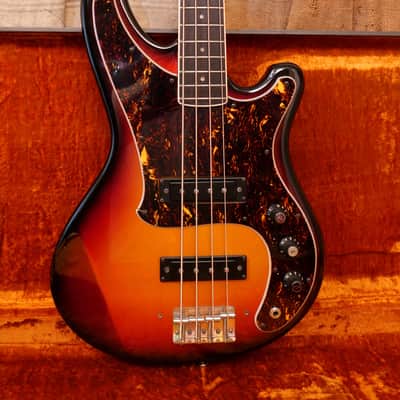 1970's Yamaha SB-55 Sunburst Bass Guitar image 2