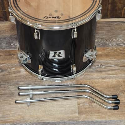 Vintage Rogers Big R 18x16 Floor Tom Black Cortex Memri-Loc USA Late 1970s Original image 8