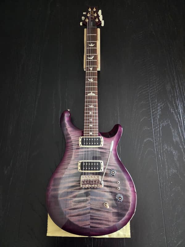 PRS S2 Custom 24-08 Faded Gray Black Purple Burst Mannmade Bridge GigBag + Case Candy image 1