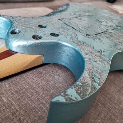 Ibanez JEM90HAM Steve Vai Signature 1998 - Blue-Green Metallic Texture image 7