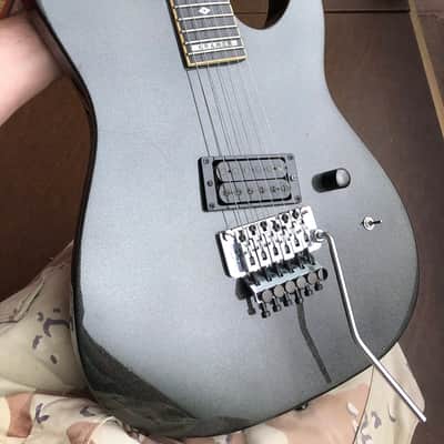 1987 MIJ By ESP Kramer Bluesbreaker 308, Metallic Gun Metal Grey, OFR, Gig Bag image 6