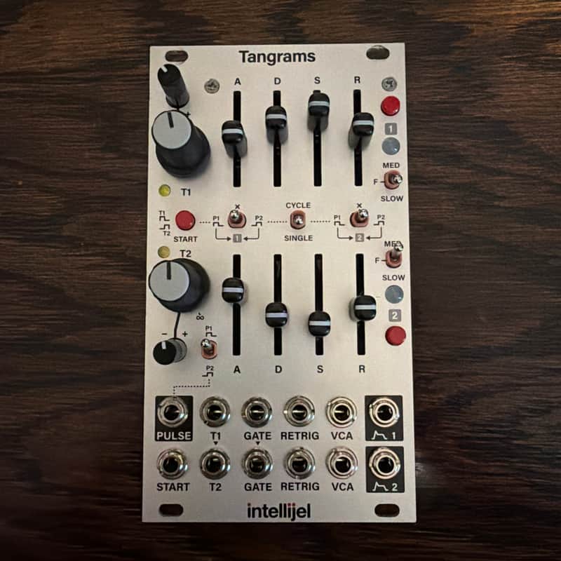 Immagine Intellijel Tangrams Dual ADSR / Gate Eurorack Synth Module 2023 - Present - White - 1