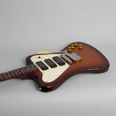 Gibson  Firebird III Solid Body Electric Guitar (1966), ser. #551437, original black tolex hard shell case. image 7
