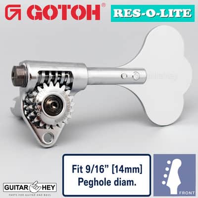 NEW Gotoh GRL510C-9 Bass 4-inline Tuners SET 9/16" [14mm] RES-O-LITE - CHROME