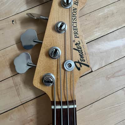 1972 Fender Precision Bass with Rosewood Fretboard Sunburst image 6