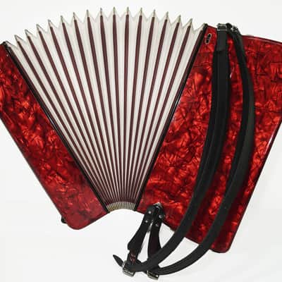 Barcarole Prominenz Piano Accordion made in Germany 120 Bass Buttons New Straps Case 2230, Rich and Bright sound, Concert Accordion for Adults image 11