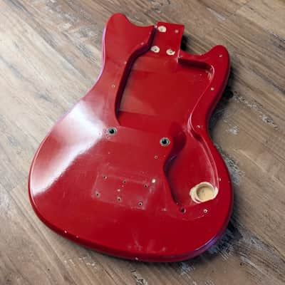 Kalamazoo KG Electric Guitar Body And Neck Only Vintage 1960s Red CLEAN! image 9