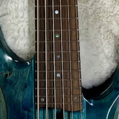 Mint Ibanez BTB946 COL 6-String Electric Bass Guitar, Cosmic Blue Low Gloss Finish image 7