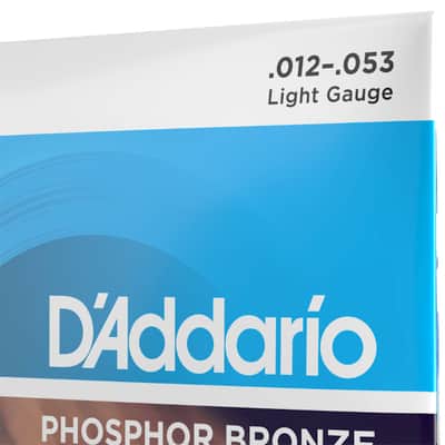 D'Addario Phosphor Bronze Acoustic Guitar Strings 3 Pack 12-53 EJ16-3D image 2