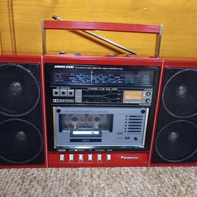Panasonic RX F 32LS Rare Vintage Red Casette Deck Boombox Warranty image 6