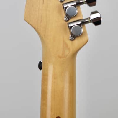 Fender Japan ST-CHAMP10 1997-1999 MIJ Lake Placid Blue (LPB)  Built-In Amp Mustang-Scale Mini Strat w/ Original Bag & Arm image 12