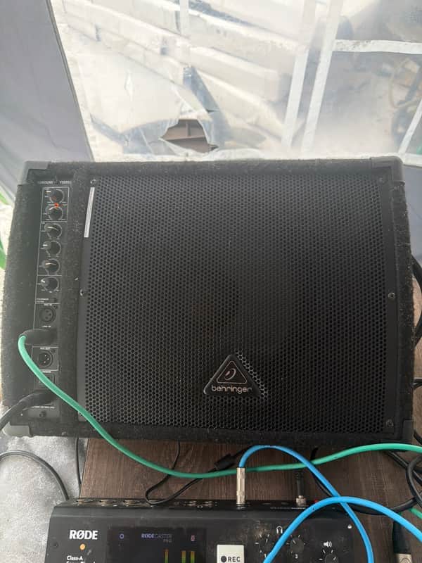 Behringer Eurolive F1220D 300-Watt 2-Way 12" Active Wedge Monitor 2010s - Black image 1