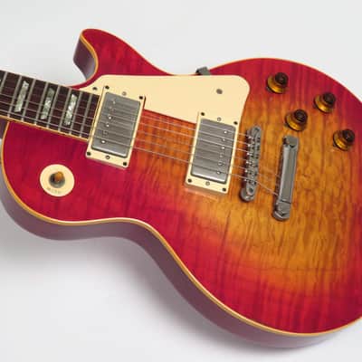 1982 Gibson Les Paul 59 Reissue Cherry Sunburst - "One Off" Kalamazoo Early 59 RI - Super Flame Top Used – Very Good image 7