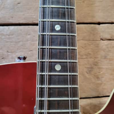 Harmony Rocket H53 1959-1965 with Bigsby with Floating Jazz Pickup - Nickel - Red image 20