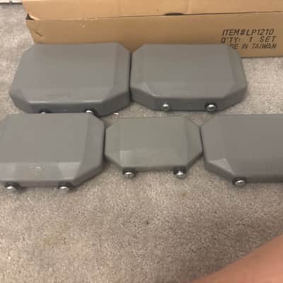Latin Percussion LP1210 Granite Block 5pc Set with Mount 2010s - Grey image 3
