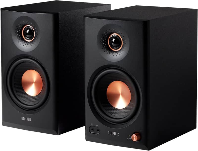 Edifier MR4.5 Bi-Amped Studio Monitor, 80W RMS Bookshelf Speakers - Black image 1