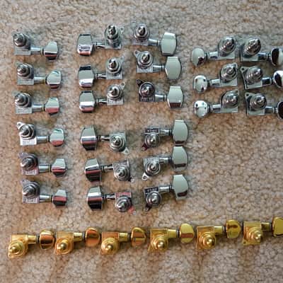 GUITAR TUNING HEADS:  PRS, Ibanez, etc  2000s 2010s - Chrome, gold image 1