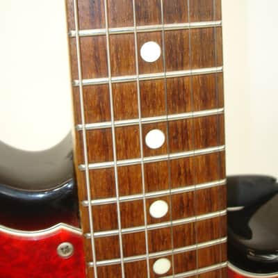 90's Fender JM-Champ Mini Jazzmaster Electric Guitar, Sunburst w/ Bag image 12
