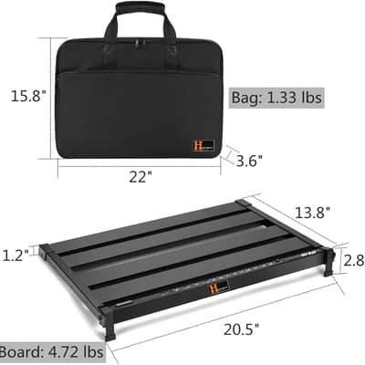 Harvester HPB-100 Pedal Board with Integrated Power Supply, Aluminum Folding Powered image 6