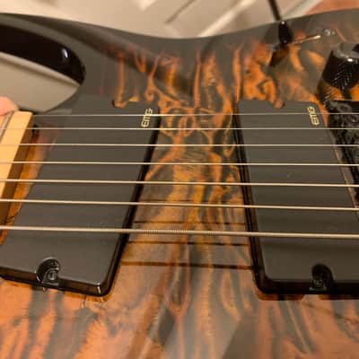 Dean RC7 Exotic Rusty Cooley 7-string electric guitar - Tiger Eye finish image 11