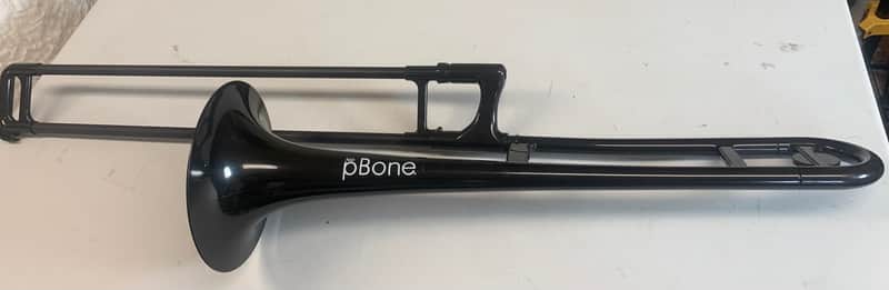 pBone PBONE1BLK Jiggs Student Model Plastic Trombone