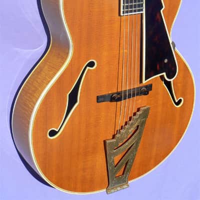 1952 D'Angelico Excel: Intensely Flamed, Thrilling Voice, Art Deco Masterpiece image 5