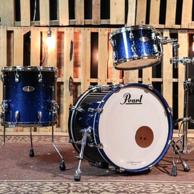 Pearl Reference Ultra Blue Fade Lacquer Drum Set - 20x14, 12x8, 14x14 image 1